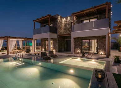 amazing villa, outside of Heraklion, Aegean view